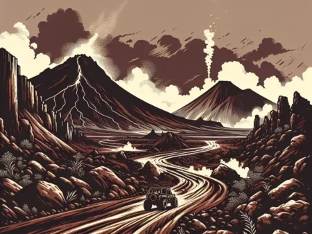 Off-Road di Gunung Vulkanik: Rute yang Menantang dan Menegangkan