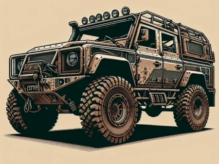 Kendaraan Off-Road dengan Mesin Kuat untuk Menaklukkan Tanah Bergelombang