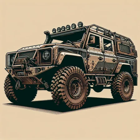 Kendaraan Off-Road dengan Mesin Kuat untuk Menaklukkan Tanah Bergelombang
